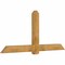 Ekena Millwork Eugene Rough Sawn Timber Gable Bracket, Western Red Cedar, 84"W x 38"H x 4"D x 6"F, 11/12 Pitch GBW084X38X0406EUG00RWR - alternate 3